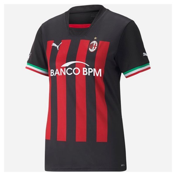 Camiseta AC Milan Primera equipo Mujer 2022-2023
